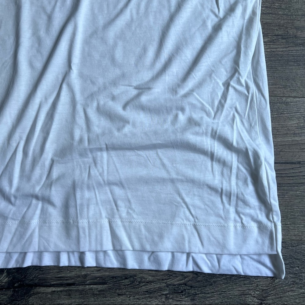 NWT Helmut Lang, Logo Oversized S/S Tee, Optic White, S - Picture 4 of 10